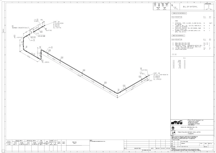 3D Modeling & Isometric Sheet Extraction & Piping MTO gallery thumbnail 2