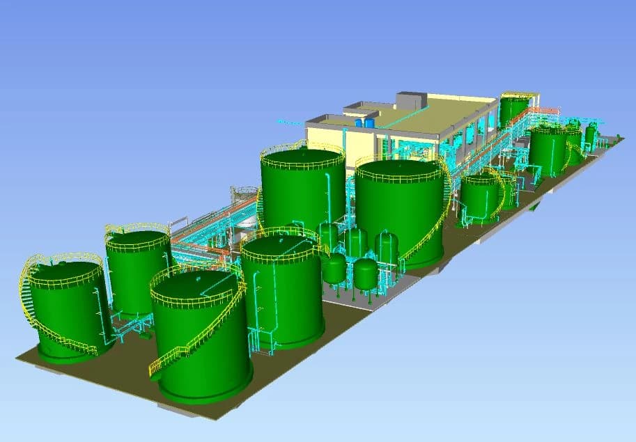 3D Modeling for Tank Farm and Process Plant